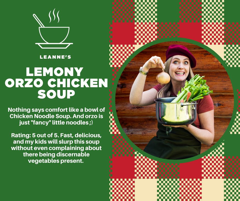 Leanne's Lemony Orzo Soup