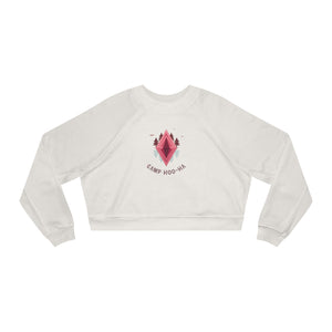 Camp Hoo-Ha original design - Cropped Fleece Pullover - Stylish, Cozy, and Chic