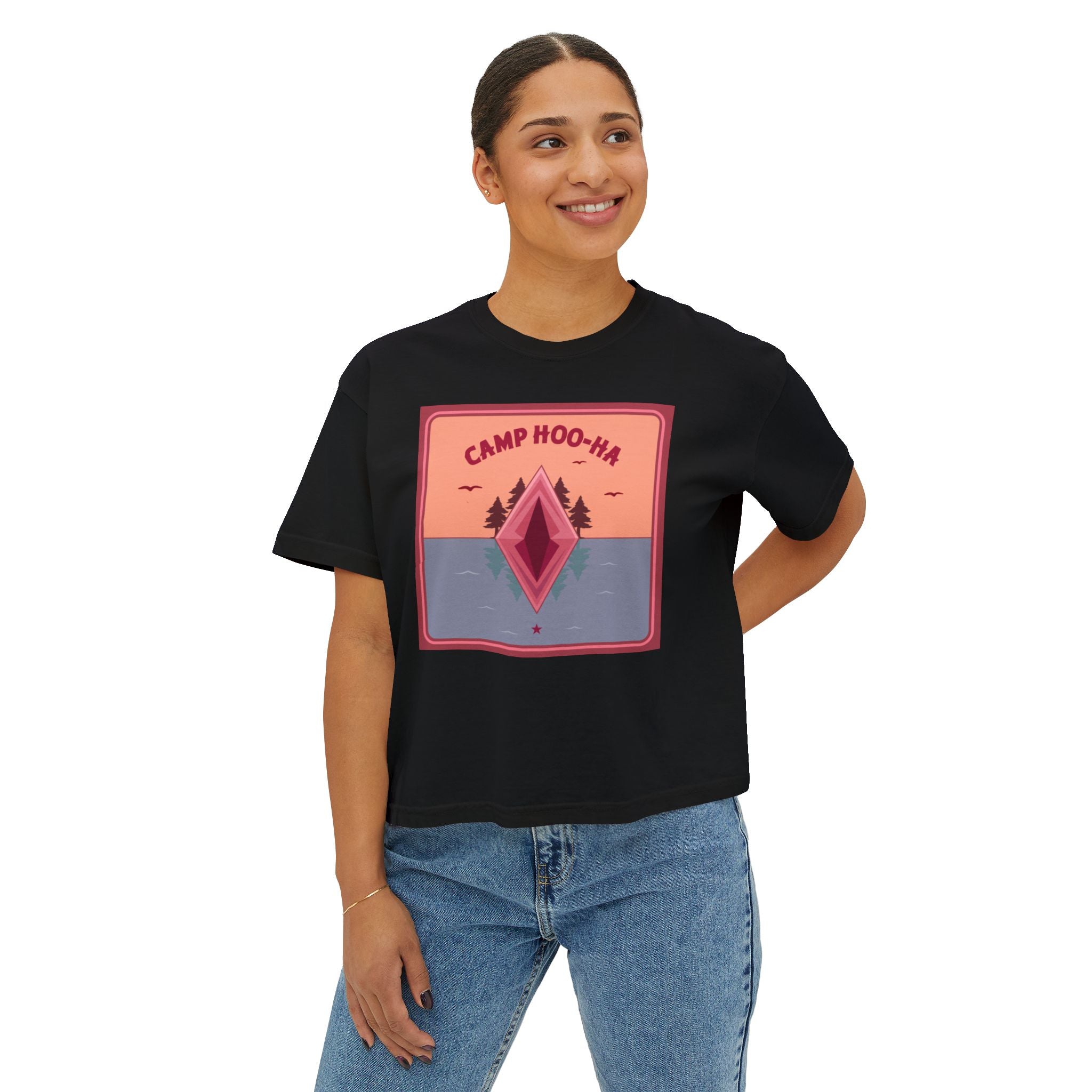 Camp Hoo-Ha Original Design - Women's Boxy Tee