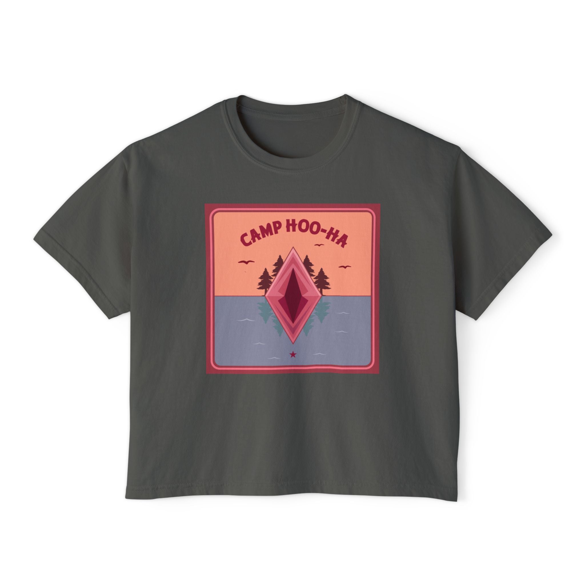 Camp Hoo-Ha Original Design - Women's Boxy Tee