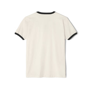 Camp Hoo-Ha original design - Unisex Cotton Ringer T-Shirt
