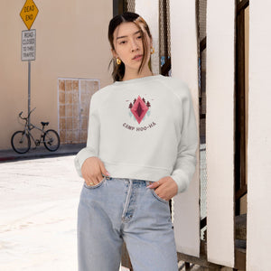 Camp Hoo-Ha original design - Cropped Fleece Pullover - Stylish, Cozy, and Chic