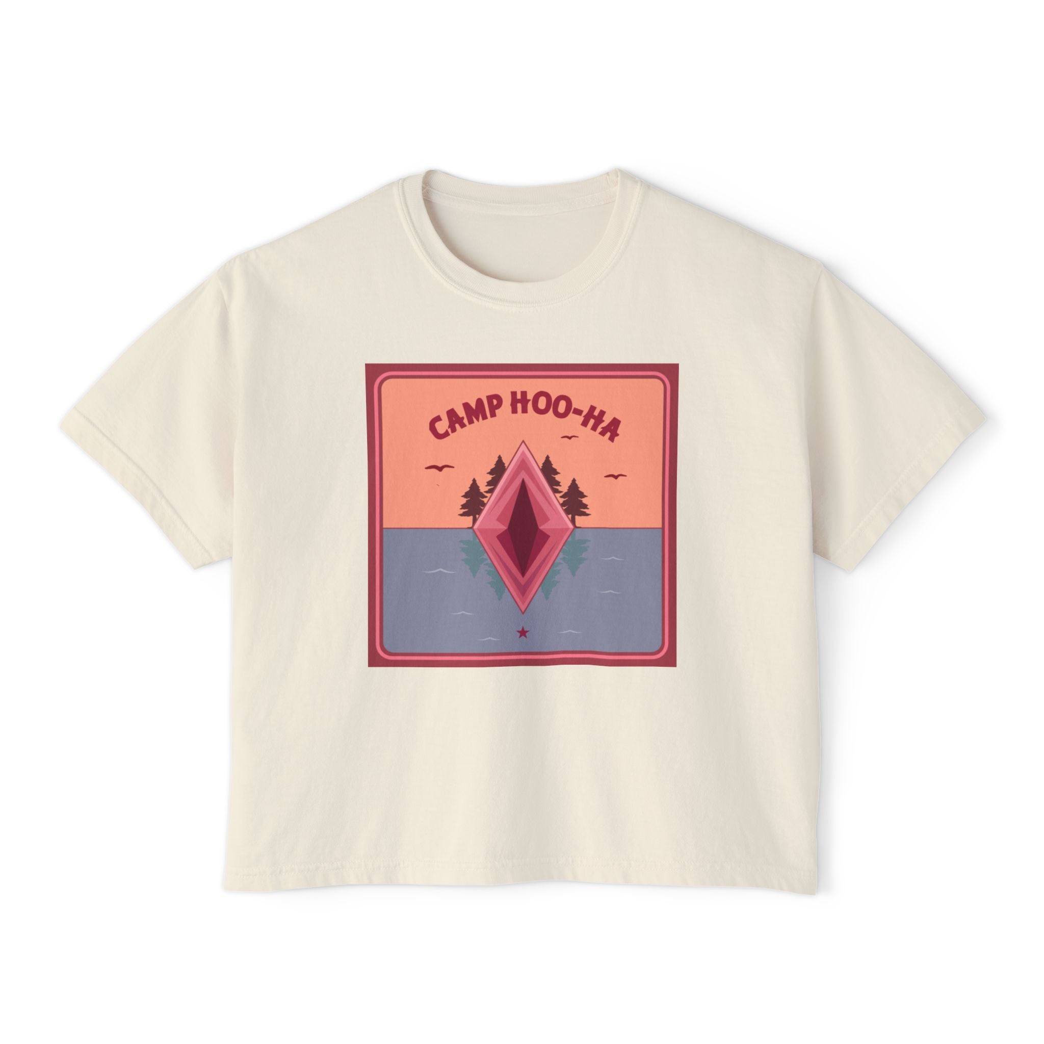 Camp Hoo-Ha Original Design - Women's Boxy Tee