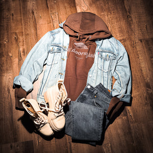 Outdoorsyish Camp Hoodie - Coffee