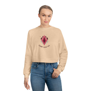 Camp Hoo-Ha original design - Cropped Fleece Pullover - Stylish, Cozy, and Chic