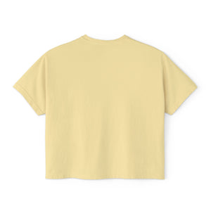 Halloween hand with pink nail polish tee - Trendy Women's Boxy Tee with Hand Design