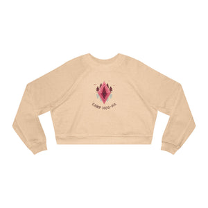 Camp Hoo-Ha original design - Cropped Fleece Pullover - Stylish, Cozy, and Chic