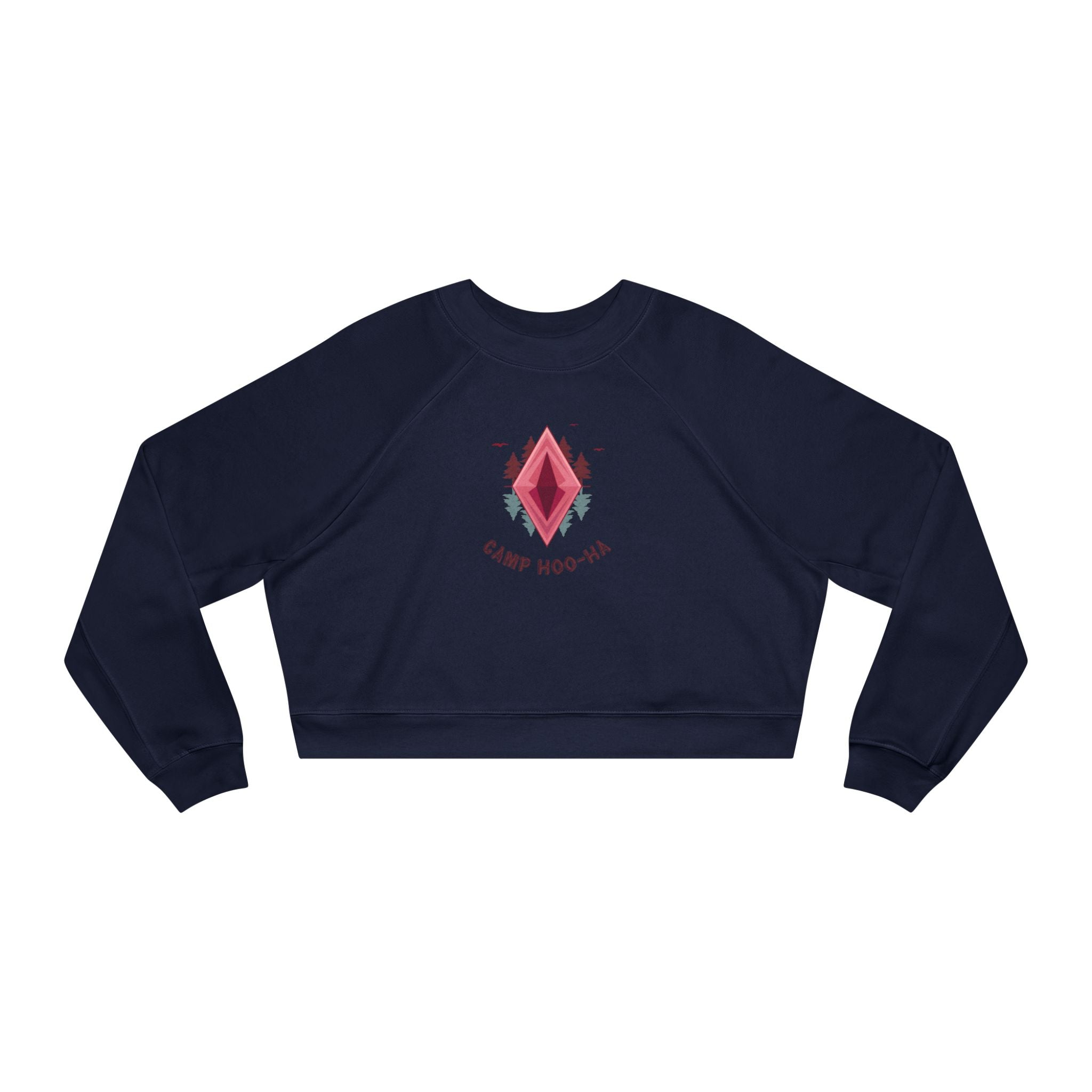 Camp Hoo-Ha original design - Cropped Fleece Pullover - Stylish, Cozy, and Chic
