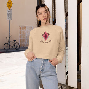 Camp Hoo-Ha original design - Cropped Fleece Pullover - Stylish, Cozy, and Chic
