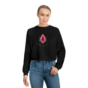 Camp Hoo-Ha original design - Cropped Fleece Pullover - Stylish, Cozy, and Chic